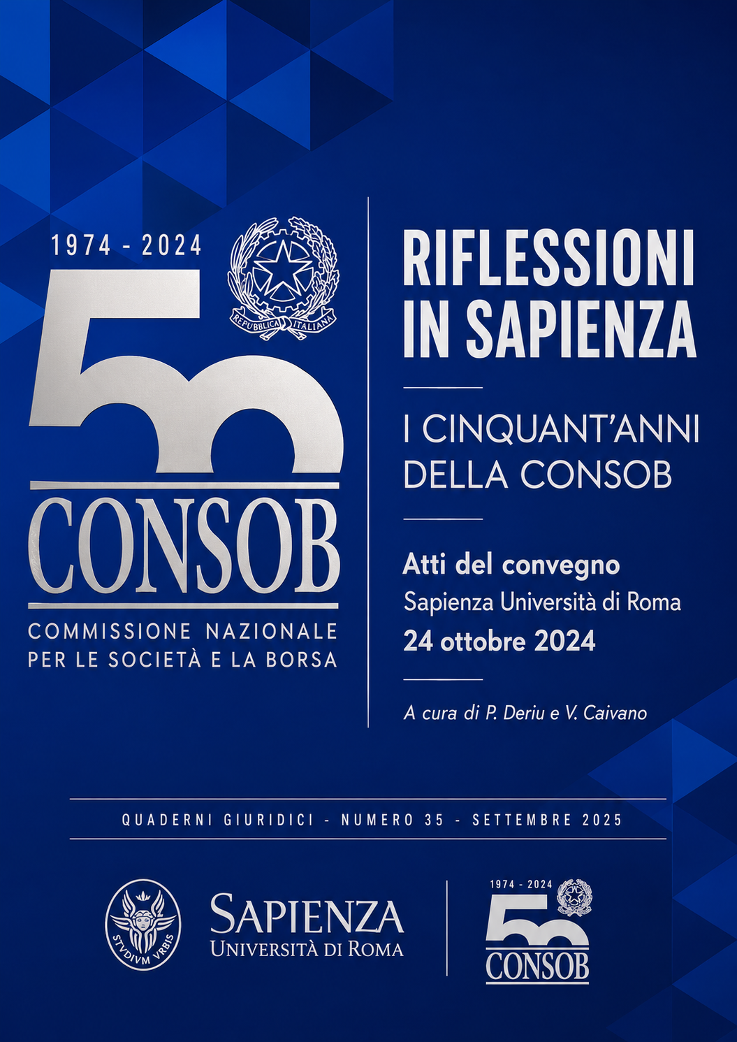 Cover of the publication Reflections at Sapienza