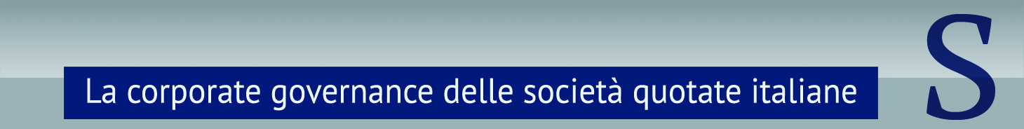 La corporate governance delle società quotate italiane